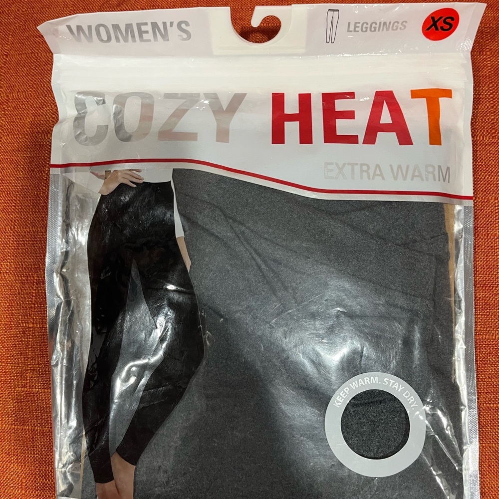 32 Degrees Women's Cozy Heat Leggings - Charcoal Gray XS- NWT